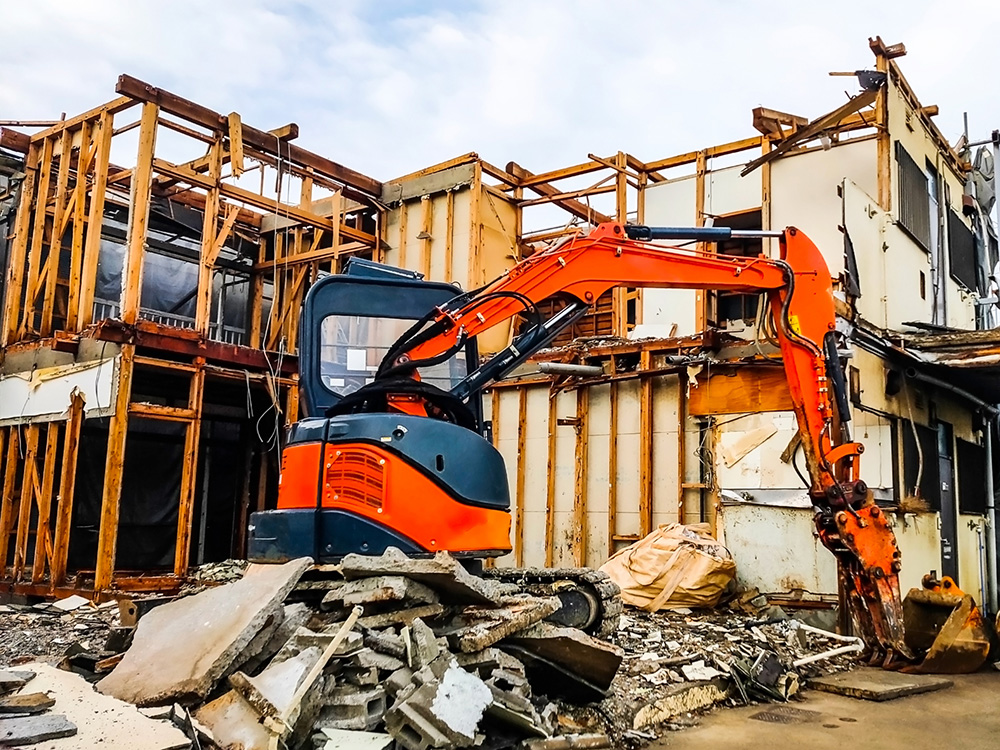 老朽化した住宅の解体