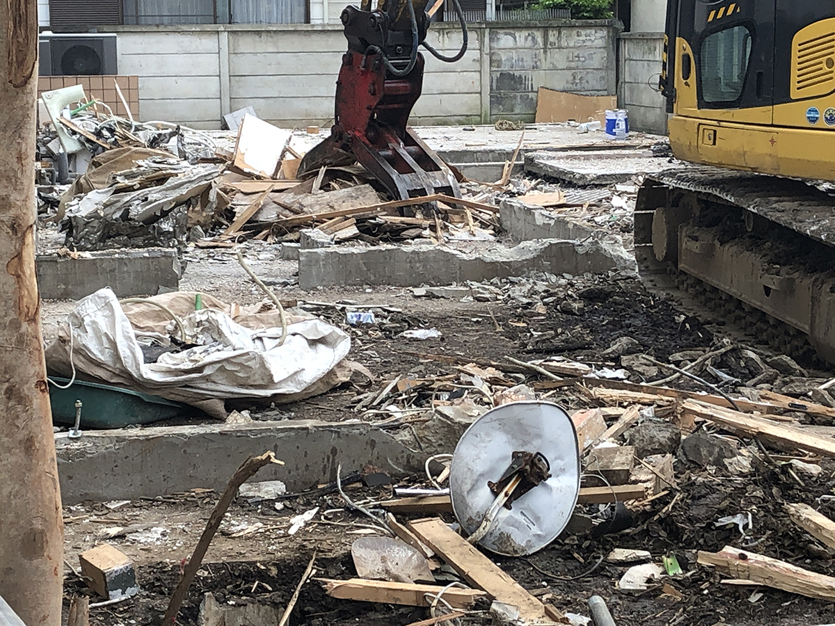 老朽化した住宅の解体